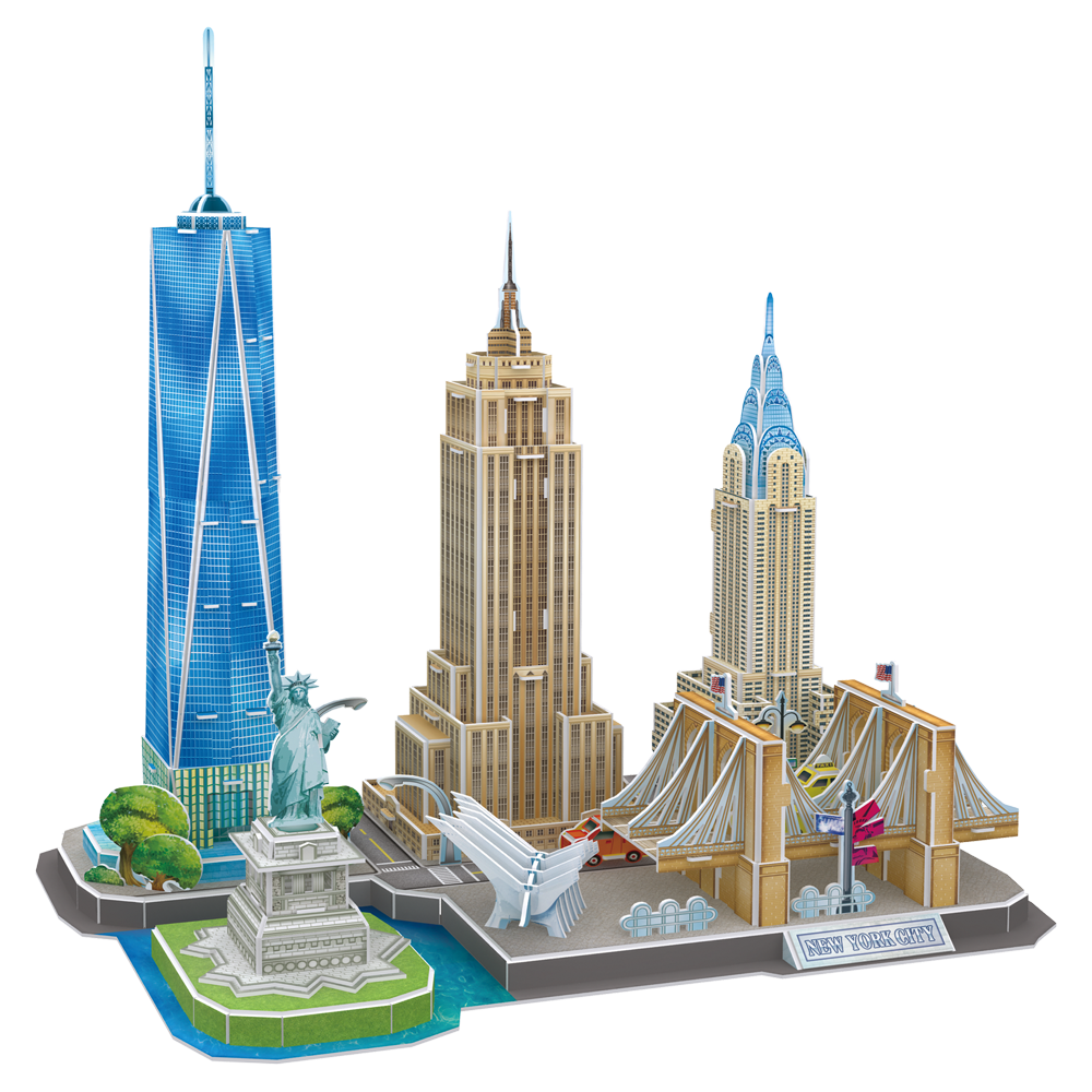 cubicfun-city-line-mc255h-new-york-city-3d-puzzle-skyline image 2