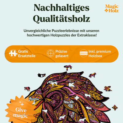 magicholz-holzpuzzle-k-nig-des-dschungels-l-we-tierpuzzle image 3