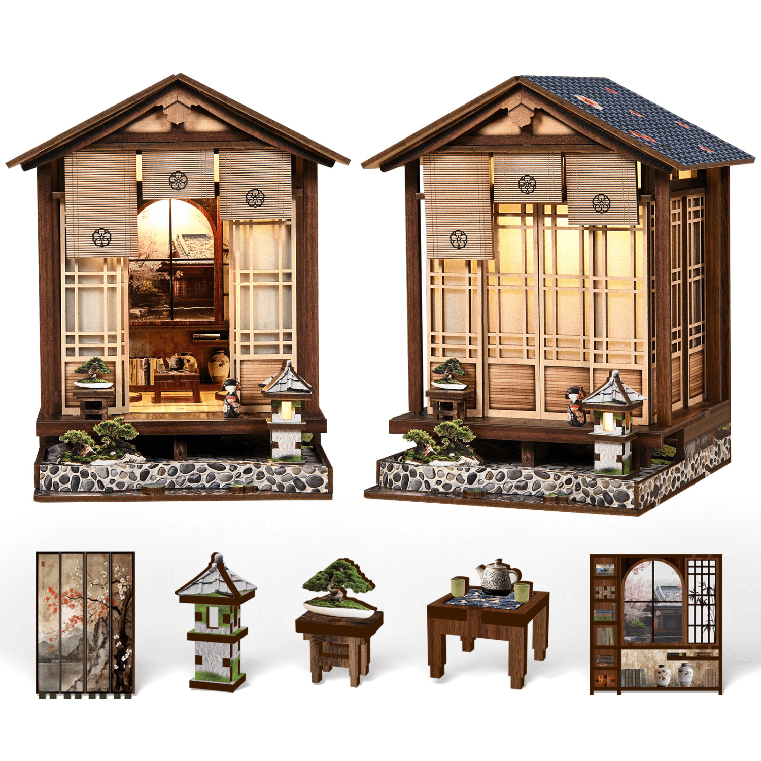 magicholz-japanese-teahouse-miniaturhaus-3d-holzpuzzle-sakura image 8