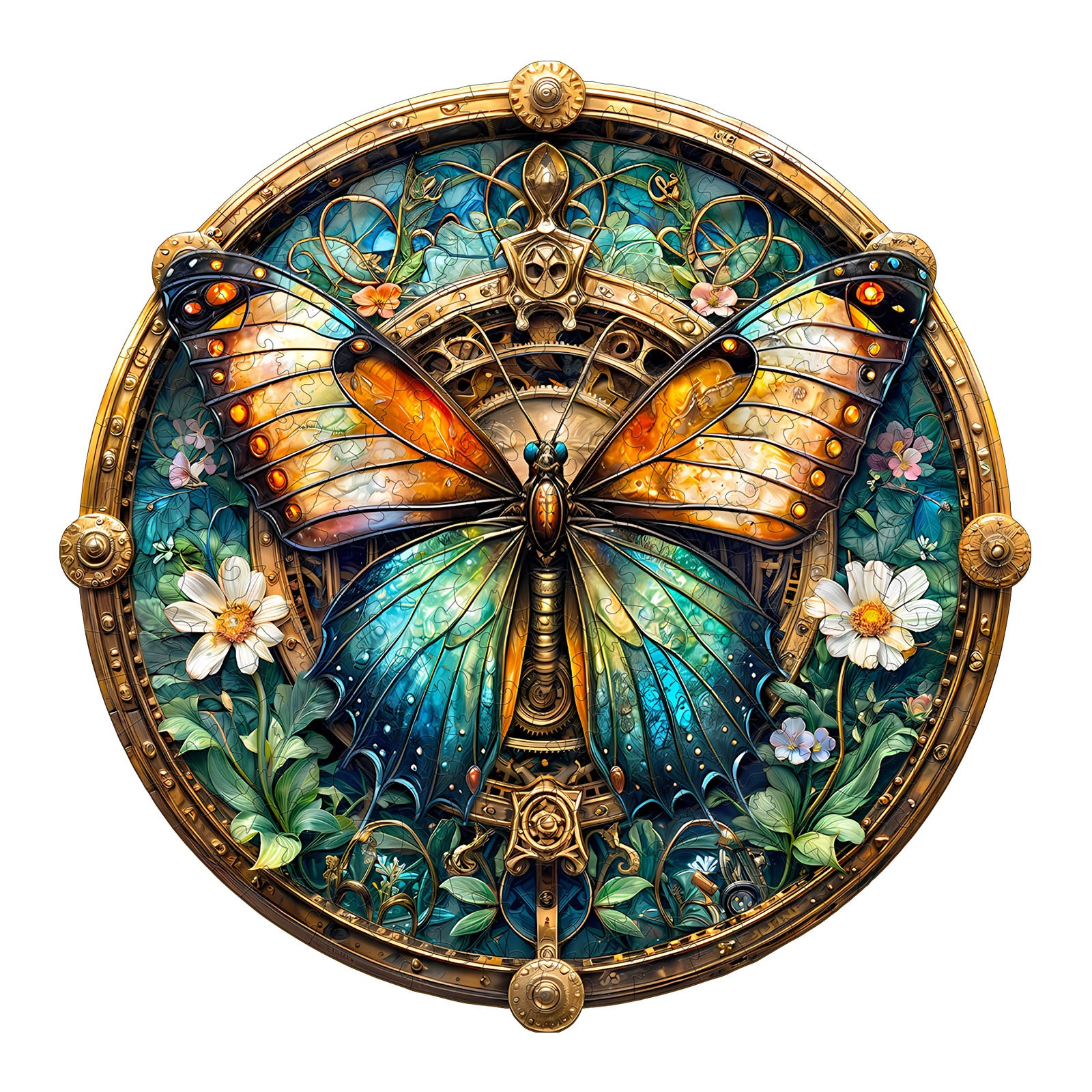 jigfoxy-butterfly-holzpuzzle-s-100-teile-schmetterling image 1