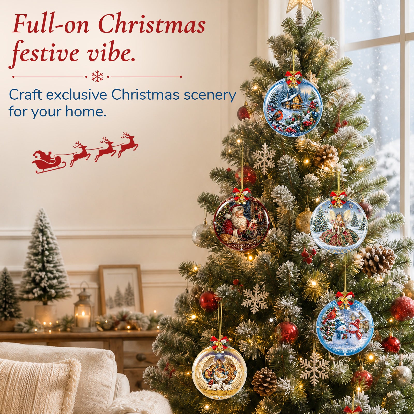 kaayee-suncatcher-puzzle-christmas-woodland-fensterbild-mini image 7