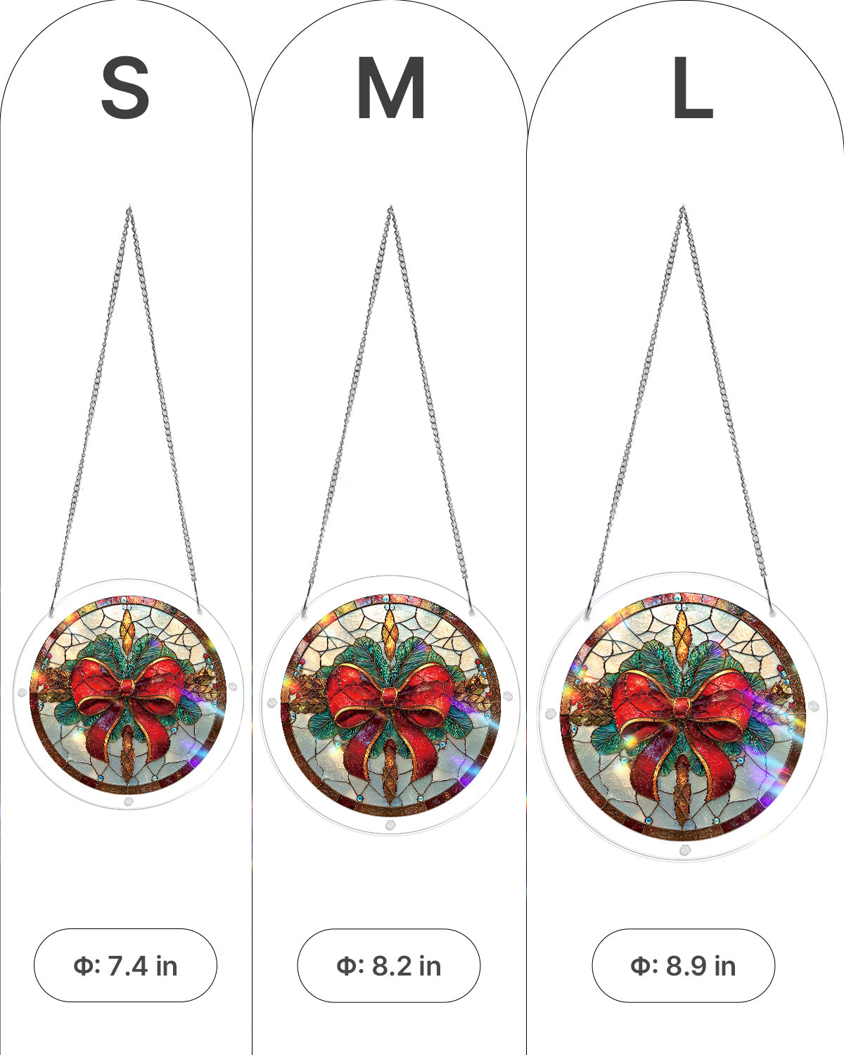 kaayee-christmas-bow-suncatcher-fensterbild-small-18-8-cm image 5