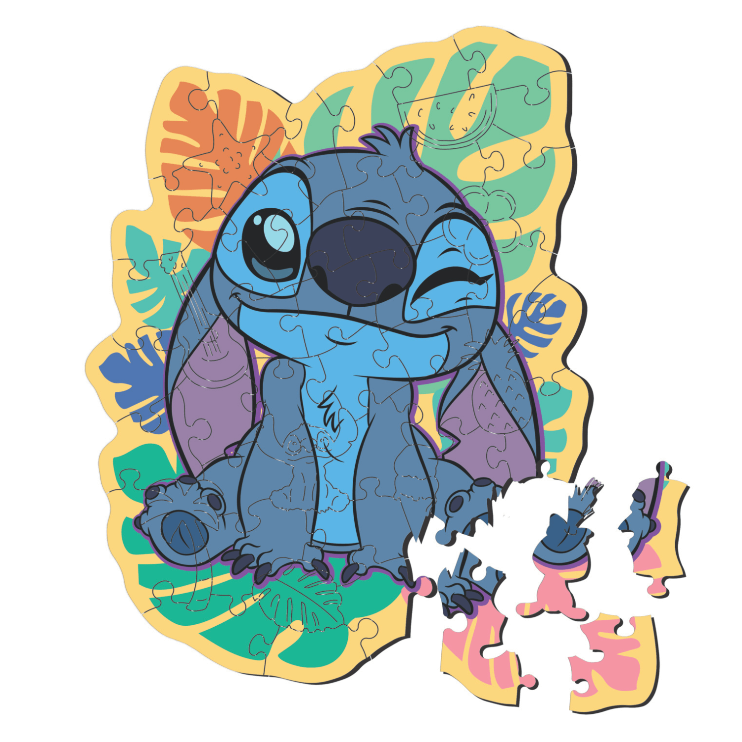 magicholz-disney-lilo-stitch-happy-holzpuzzle-50-teile image 2