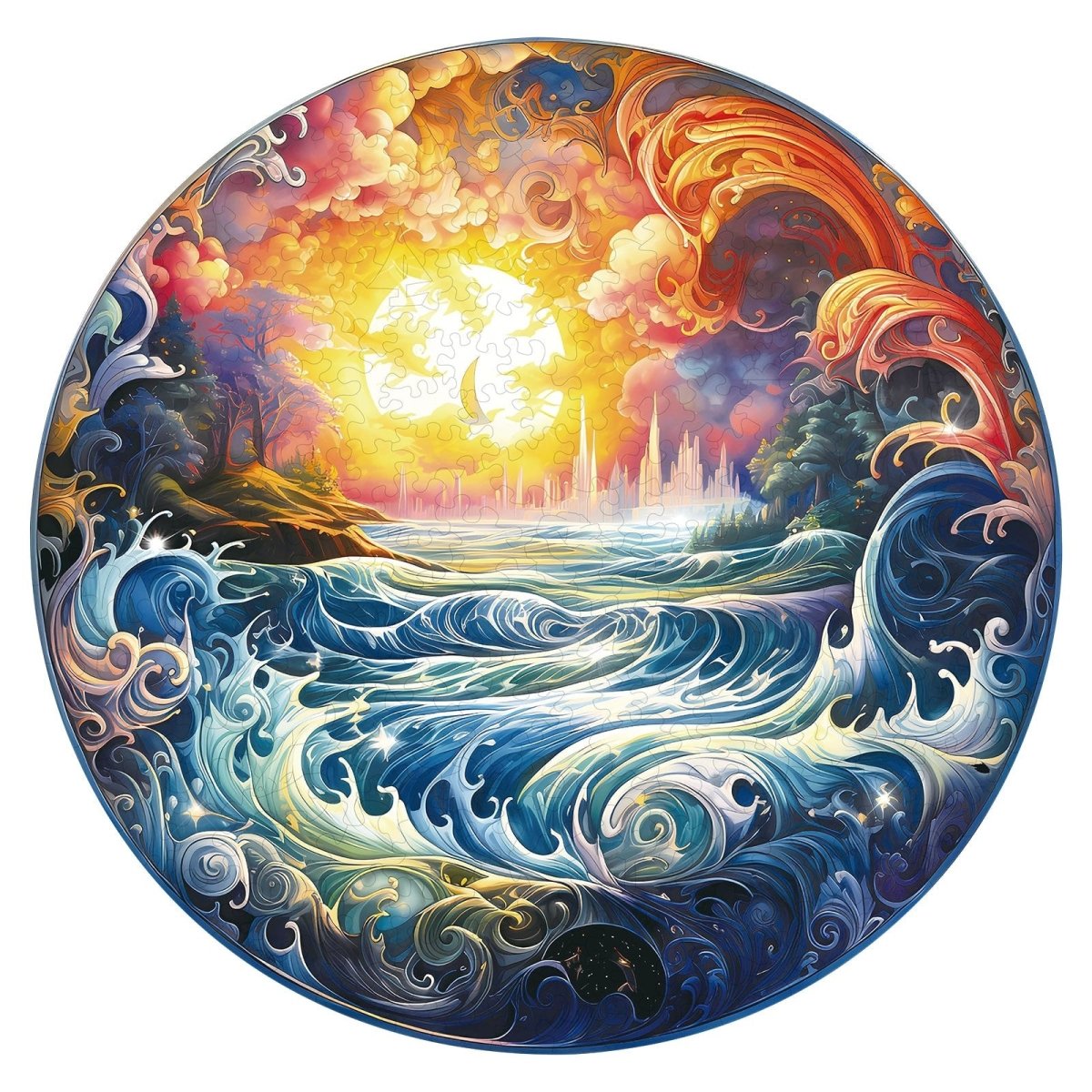kaayee-wooden-puzzle-sunlit-ocean-holzpuzzle-medium image 1
