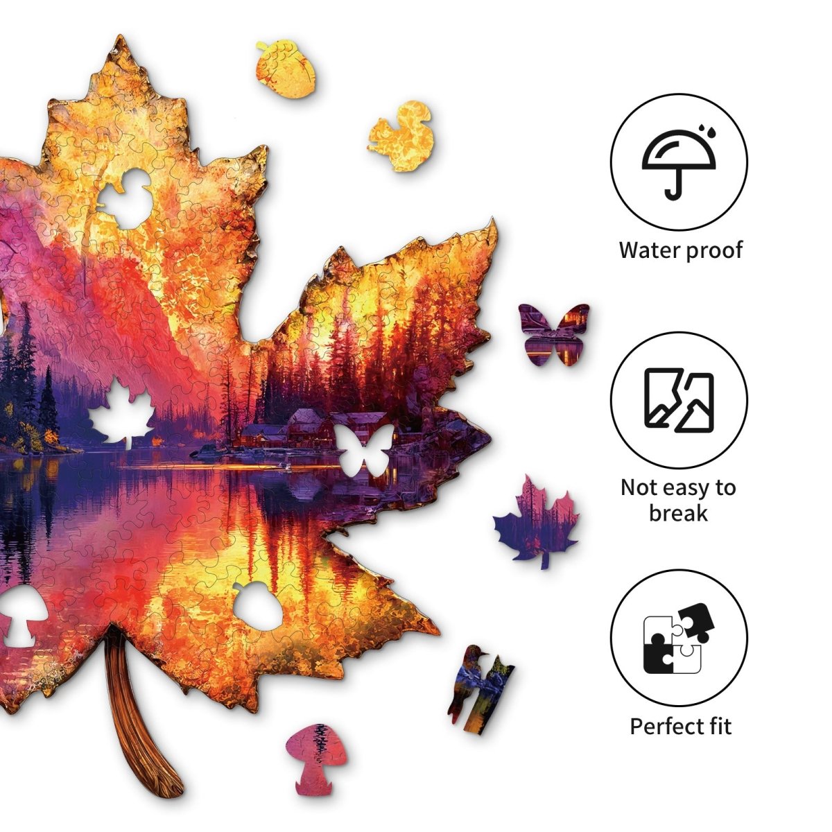kaayee-wooden-puzzle-autumn-forest-holzpuzzle-medium-ahornblatt image 2