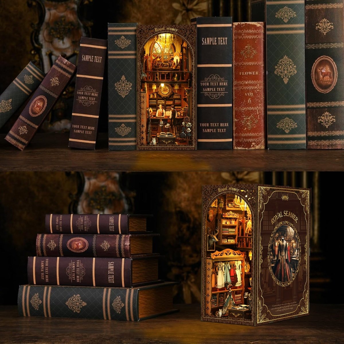 kaayee-book-nook-kit-royal-tailoring-shop-miniaturladen image 2