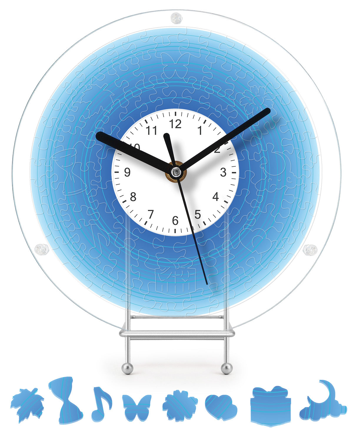 kaayee-clock-kit-gradient-blue-acryluhr-regular-size-blau image 1
