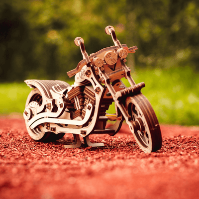 magicholz-mechanischer-bausatz-cruiser-bike-motorrad-mit-gummimotor image 2