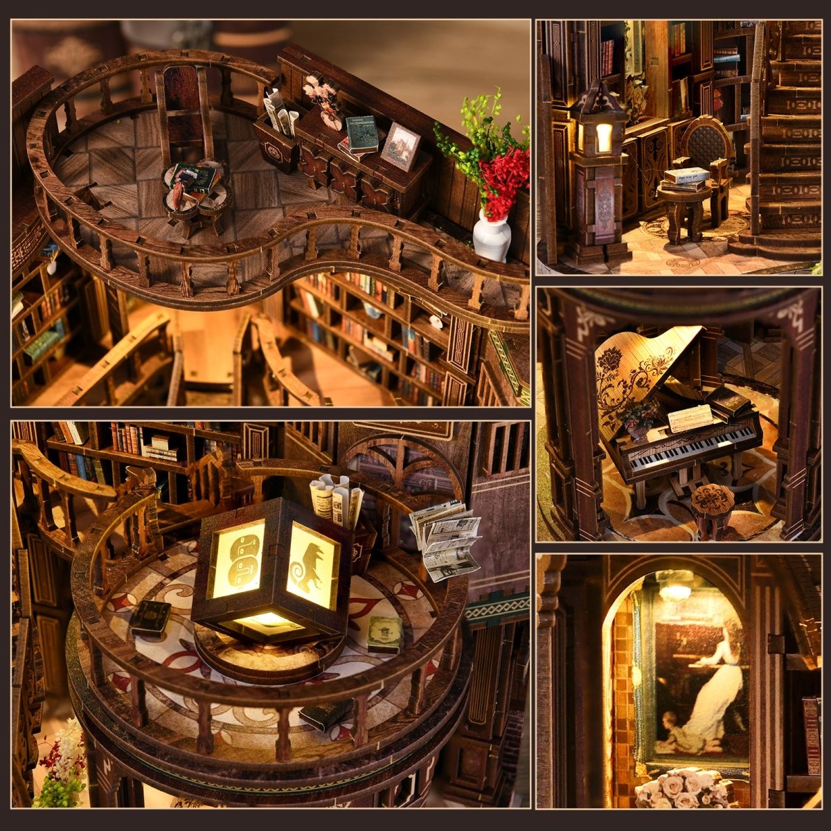 kaayee-miniature-house-dreamy-book-hall-miniaturhaus-bibliothek image 6