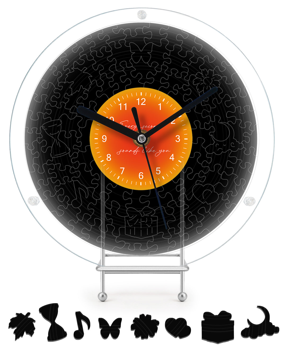 kaayee-clock-kit-puzzleuhr-classic-black-regular-size image 1