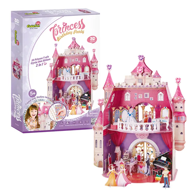 cubicfun-dollhouse-e1622h-princess-birthday-puppenhaus image 1