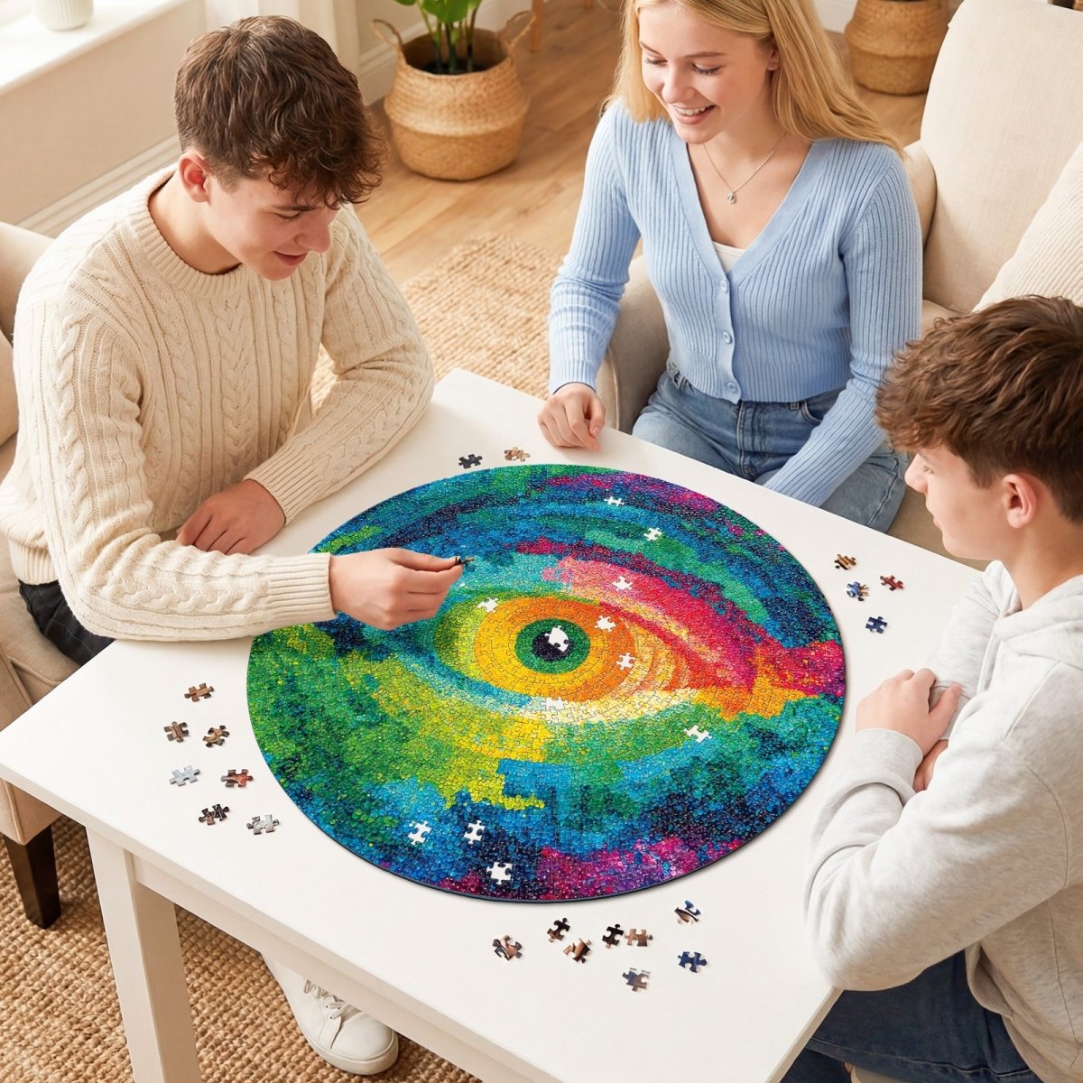 kaayee-cardboard-puzzle-eye-of-colors-1000-teile-rund image 4