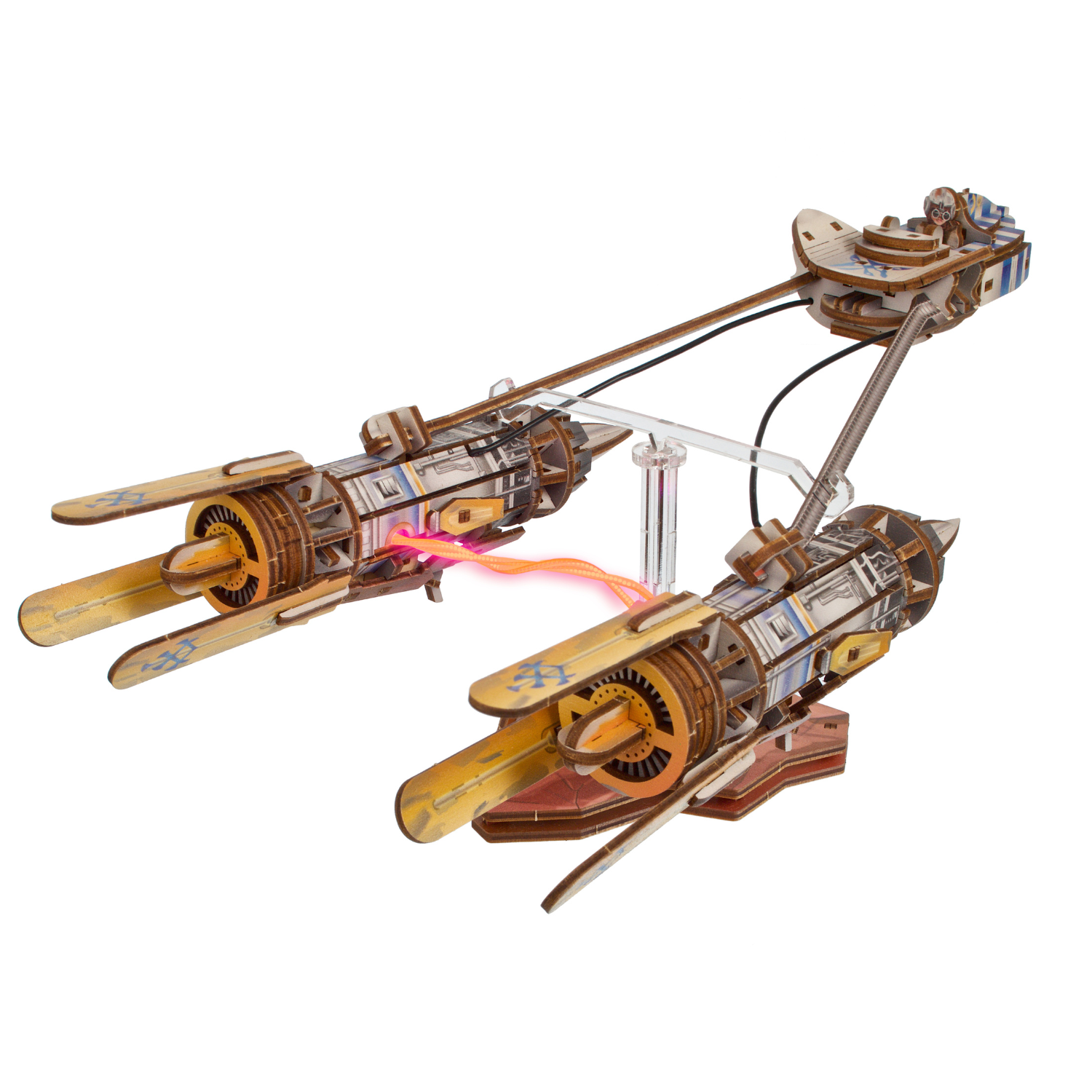 magicholz-mechanischer-bausatz-star-wars-podracer-led-modell image 4