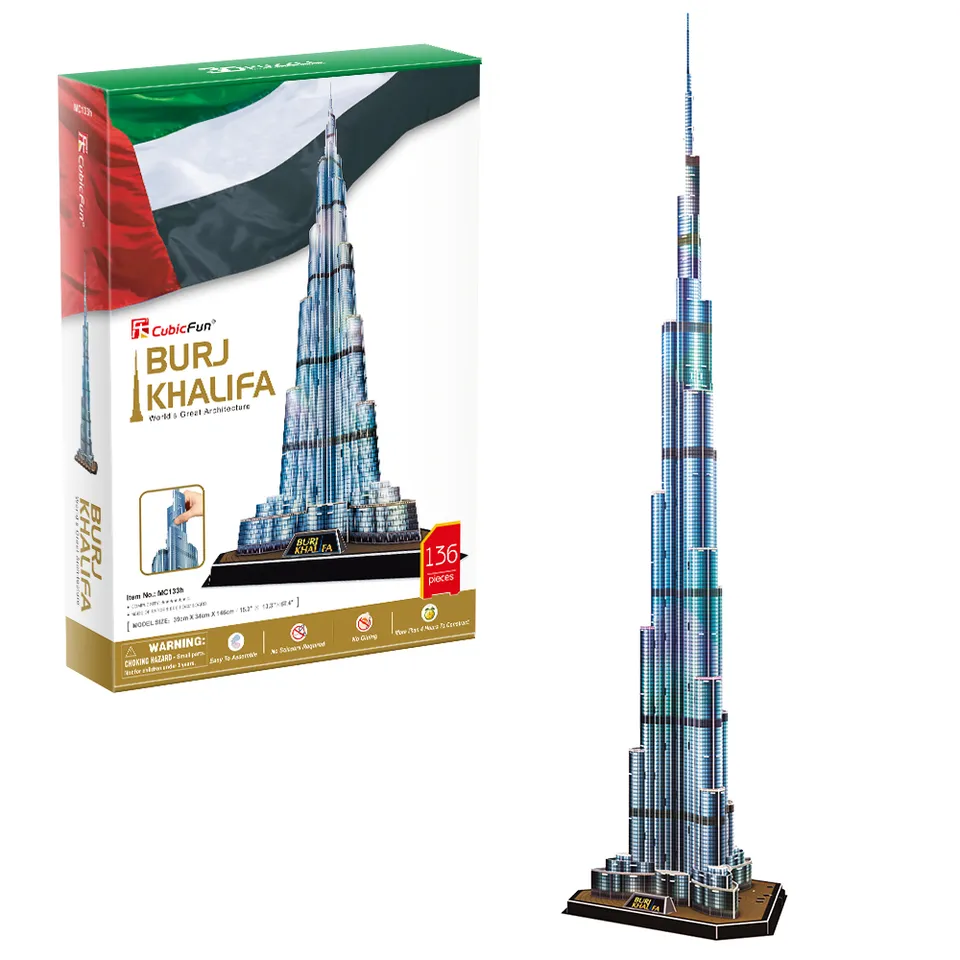 cubicfun-architecture-expert-mc133h-burj-khalifa-3d-puzzle-turm image 1