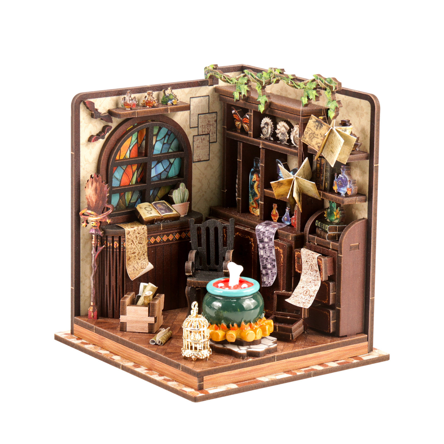 magicholz-book-nook-magic-potion-room-alchemistenwerkstatt-92-teile image 6