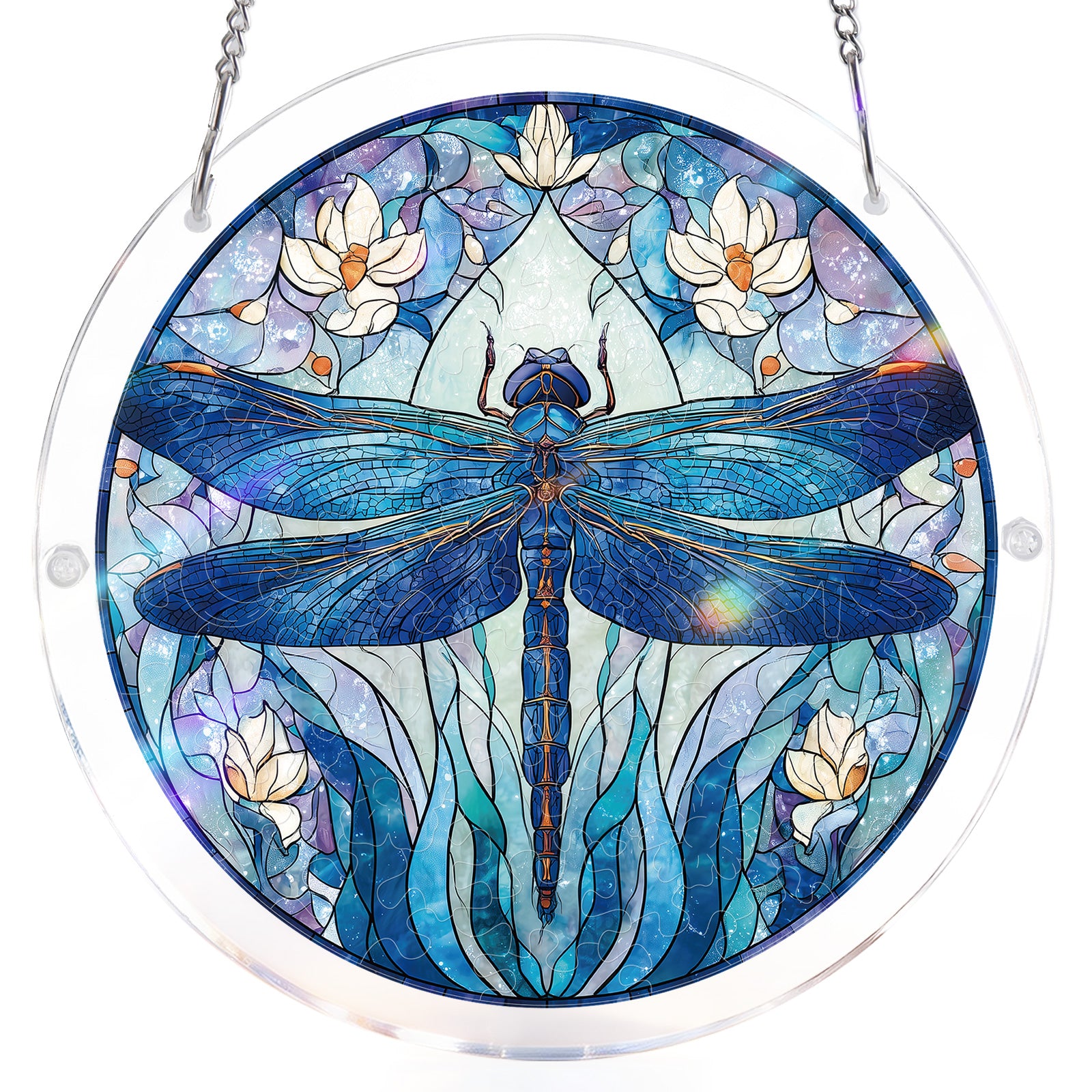 kaayee-moonlit-dragonfly-suncatcher-puzzle-libelle-20-8-cm image 3