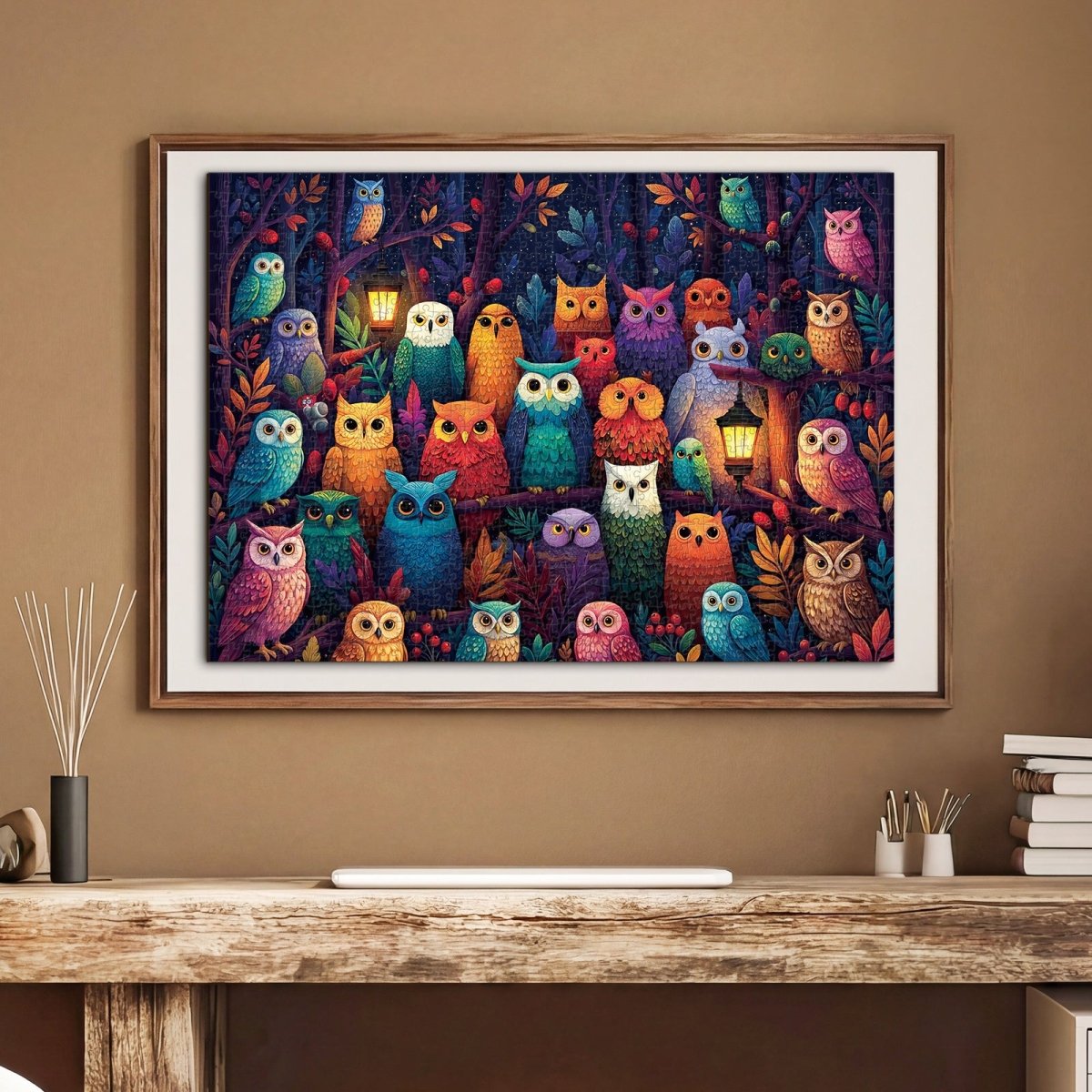kaayee-owl-grove-1000-teile-kartonpuzzle-eco-white-board-eule image 5