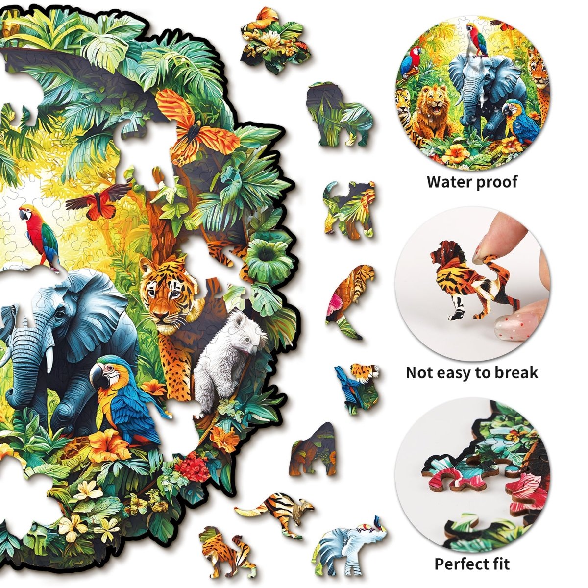 kaayee-animal-paradise-holzpuzzle-small-tiermotiv-rund image 2