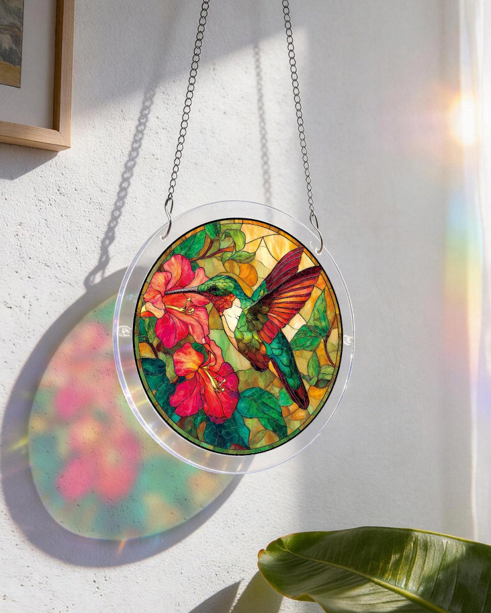 kaayee-suncatcher-puzzle-emerald-flame-kolibri-acryl-medium image 5