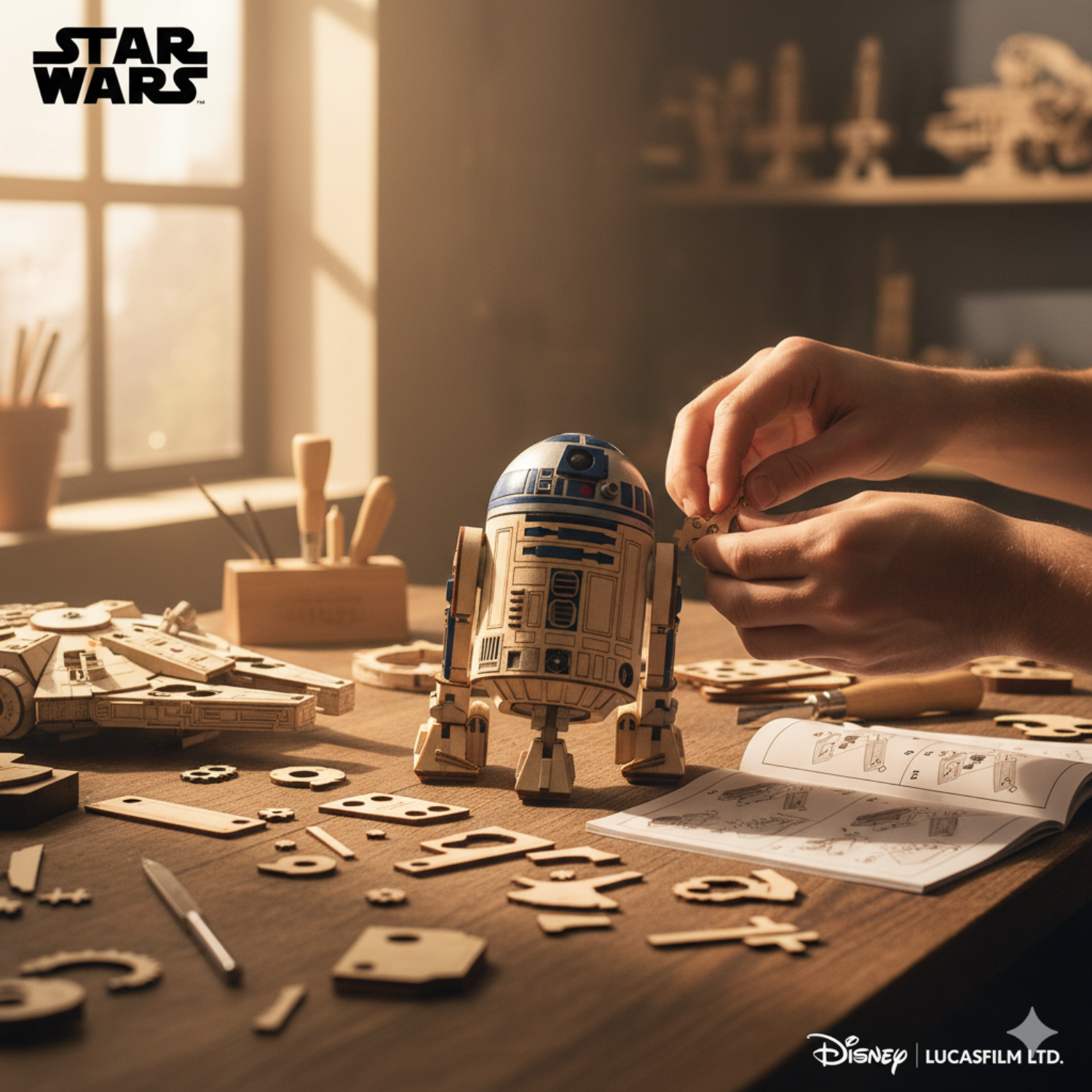 magicholz-mission-rebellion-r2-d2-falcon-holzbausatz-set image 5