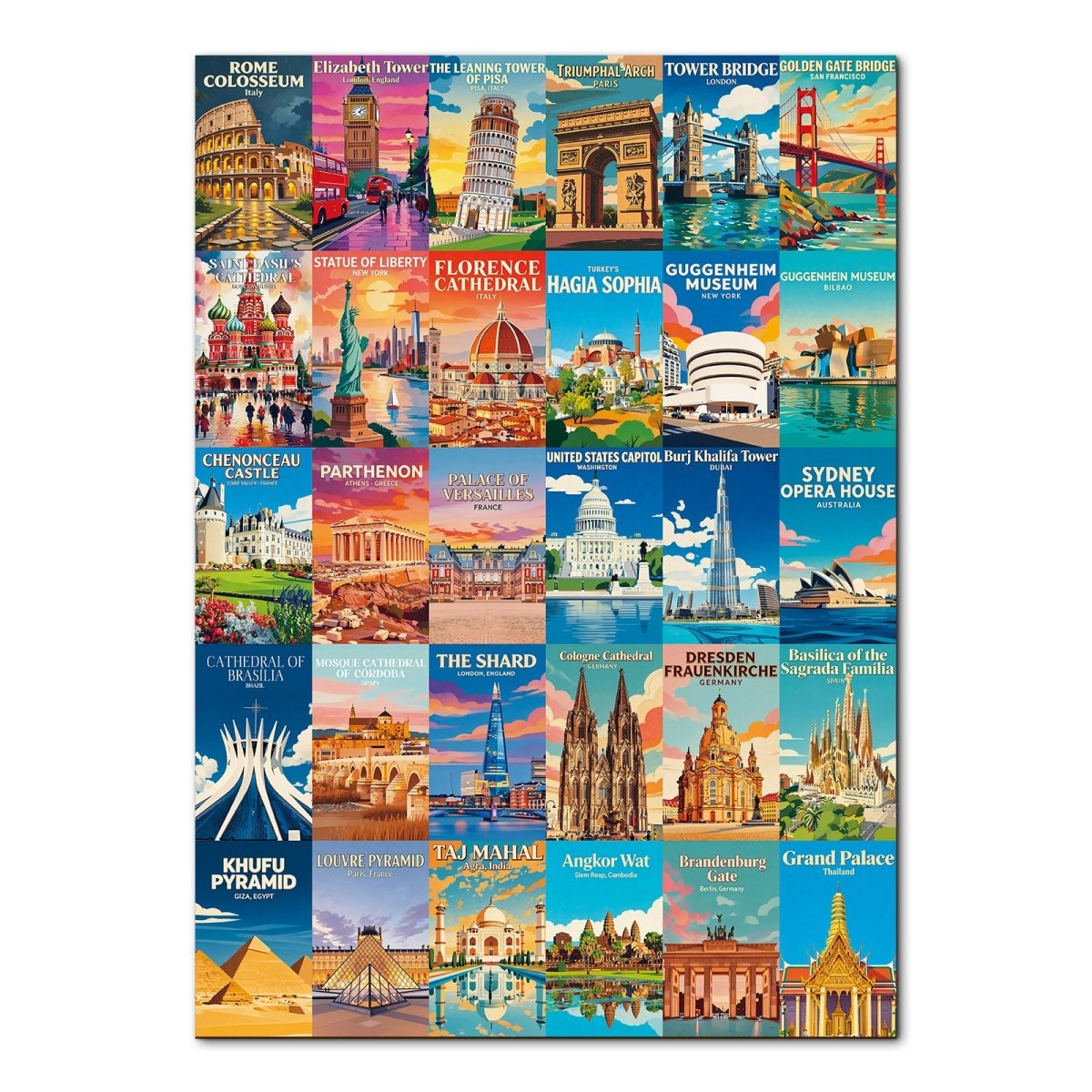 kaayee-cardboard-puzzle-weltwunder-1000-teile-standard image 1