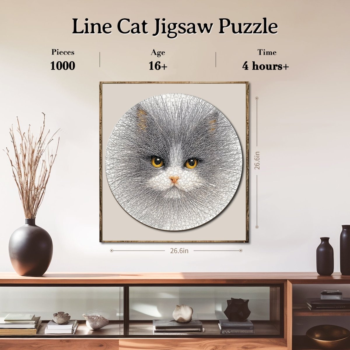 kaayee-cardboard-line-cat-puzzle-1000-teile-standard-edition image 4