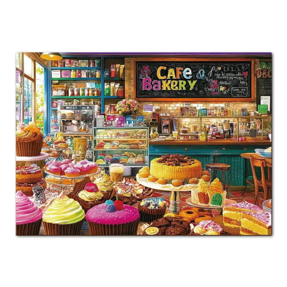 kaayee-cardboard-puzzle-sweet-dream-bakery-1000-teile image 1