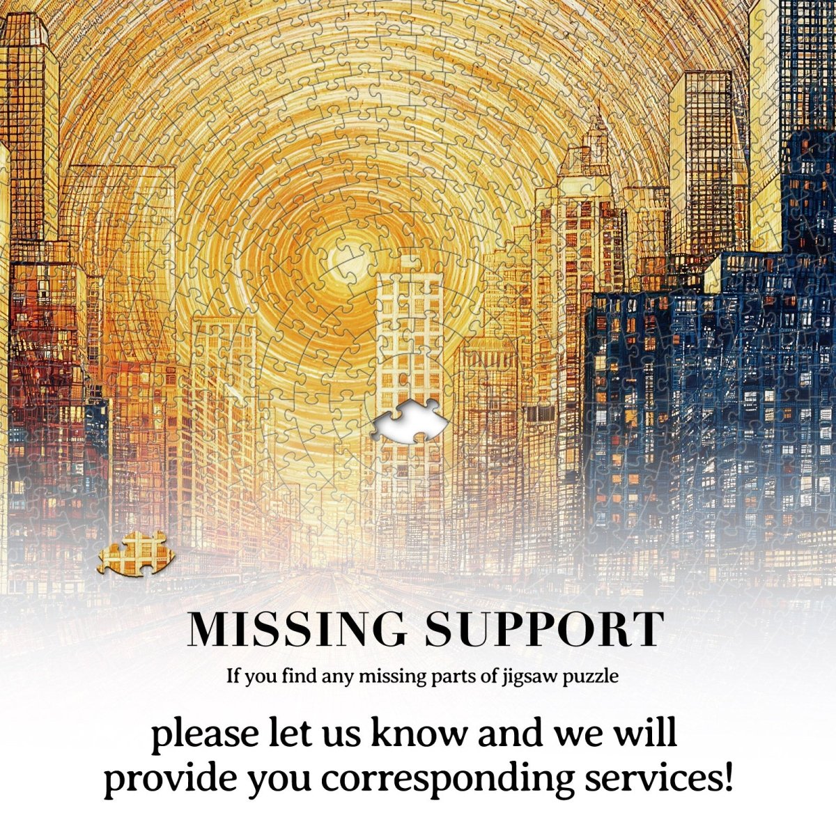 kaayee-cardboard-puzzle-city-of-dawn-1000-teile-eco-white-board image 7