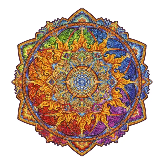 magicholz-aufgehende-sonne-holzpuzzle-mandala-340-teile image 1
