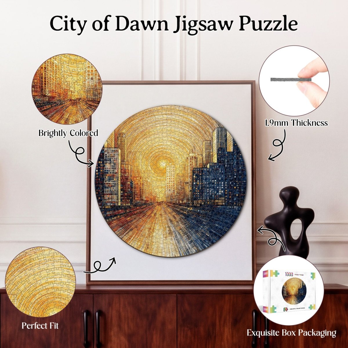 kaayee-cardboard-puzzle-city-of-dawn-1000-teile-eco-white-board image 3