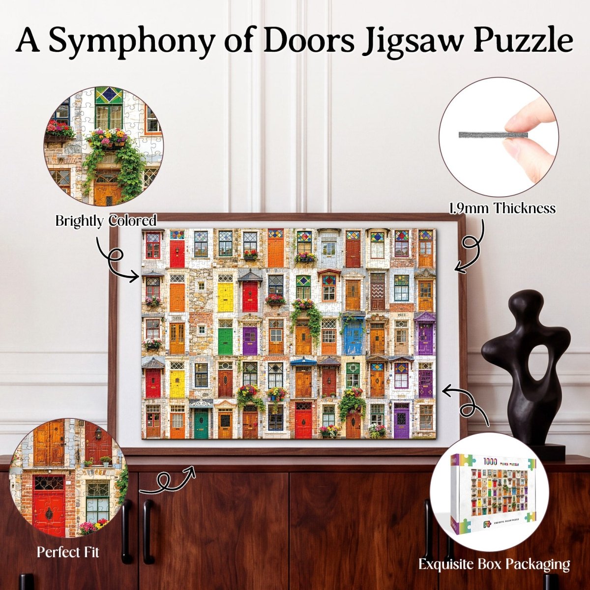 kaayee-cardboard-puzzle-symphony-of-doors-1000-teile-eco-t-ren image 3