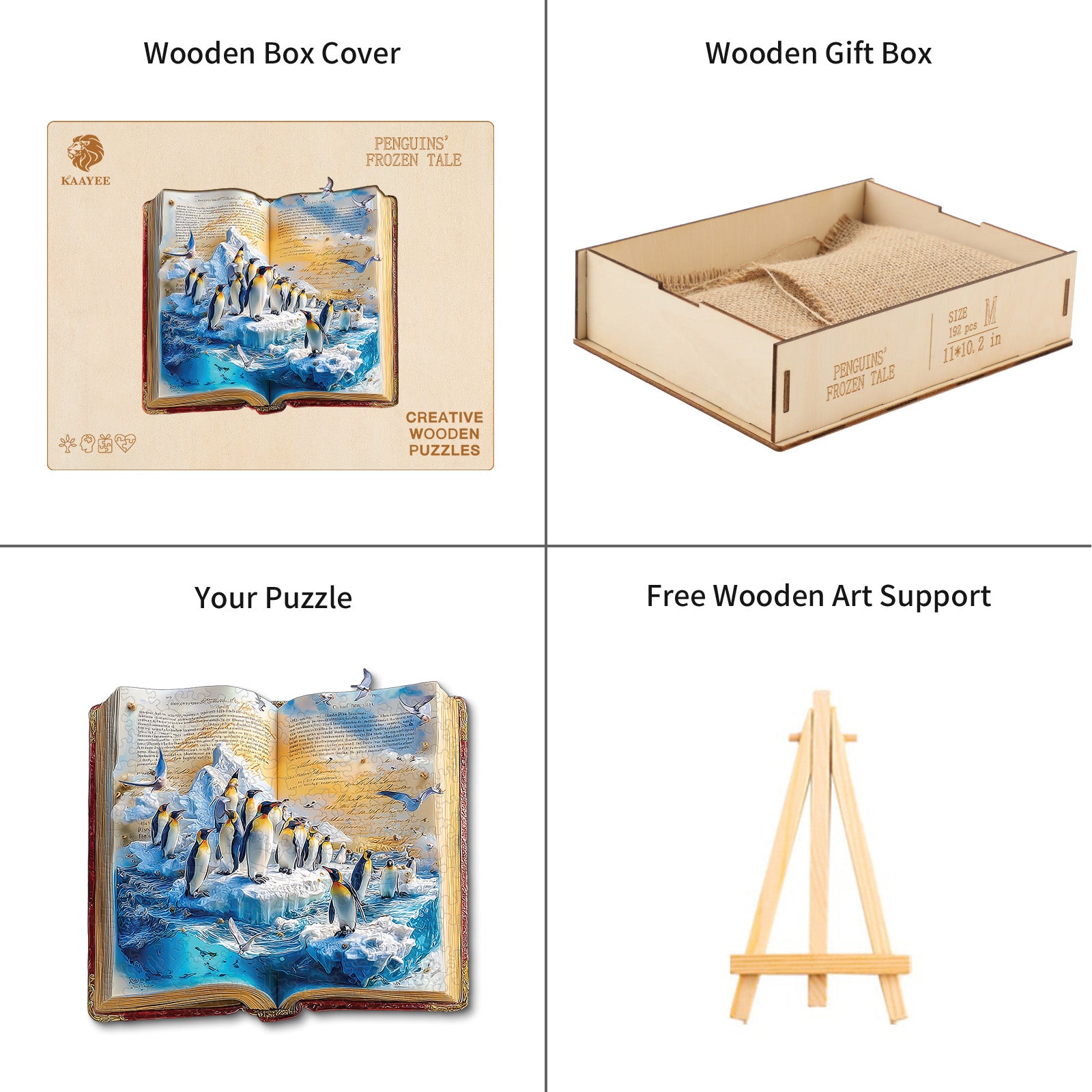 kaayee-wooden-puzzle-penguins-frozen-tale-holzpuzzle-medium-pinguin image 4
