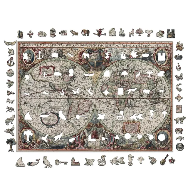 magicholz-wanddeko-antike-weltkarte-holzpuzzle-kunst-motiv image 1