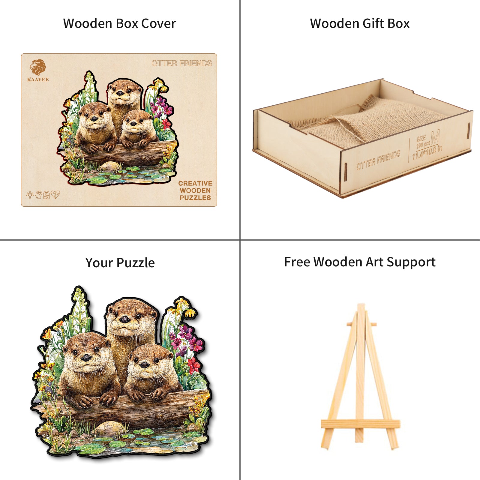 kaayee-wooden-puzzle-otter-friends-holzpuzzle-medium image 4