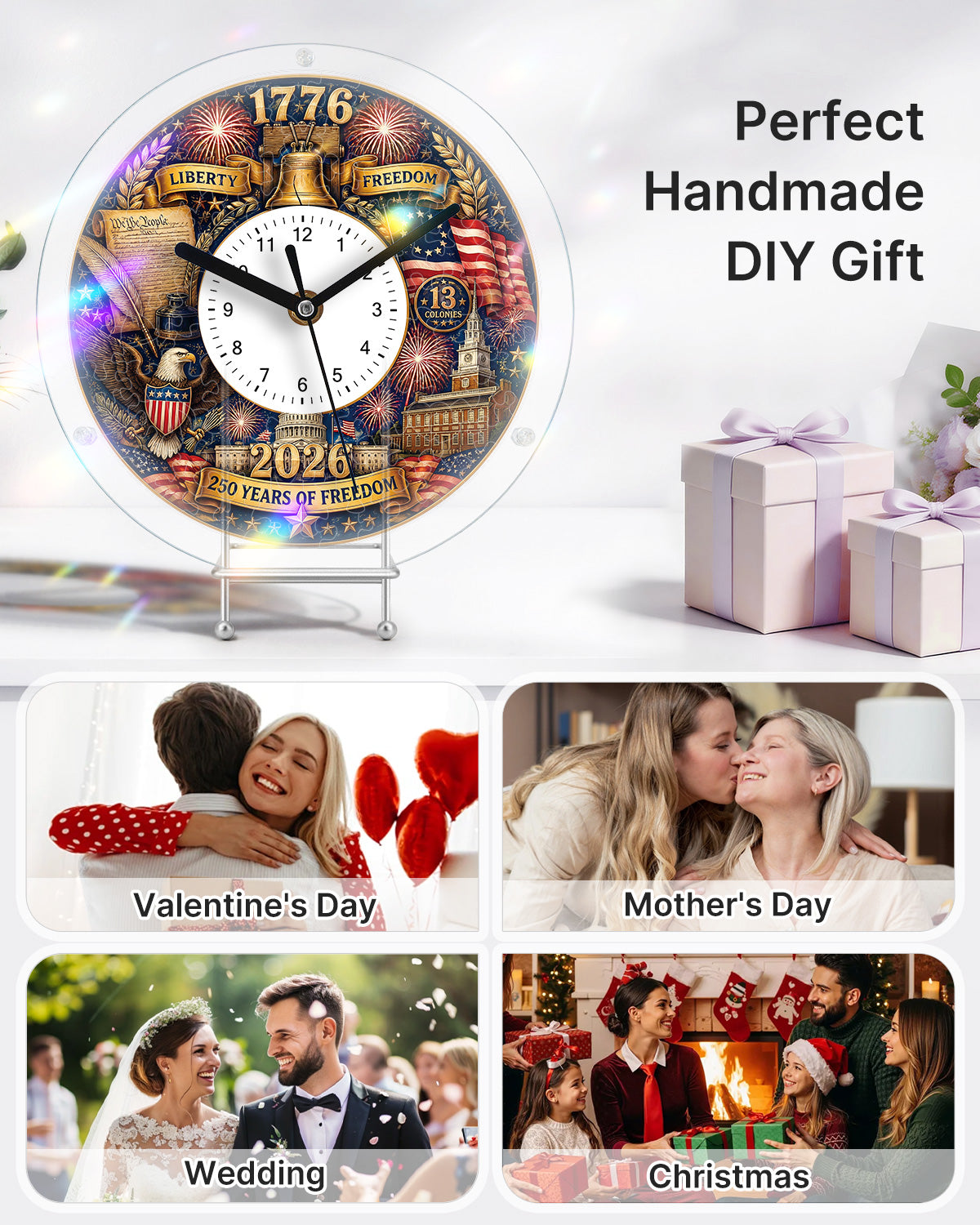 kaayee-clock-kit-puzzle-uhr-250-years-of-freedom-acryl-diy image 7