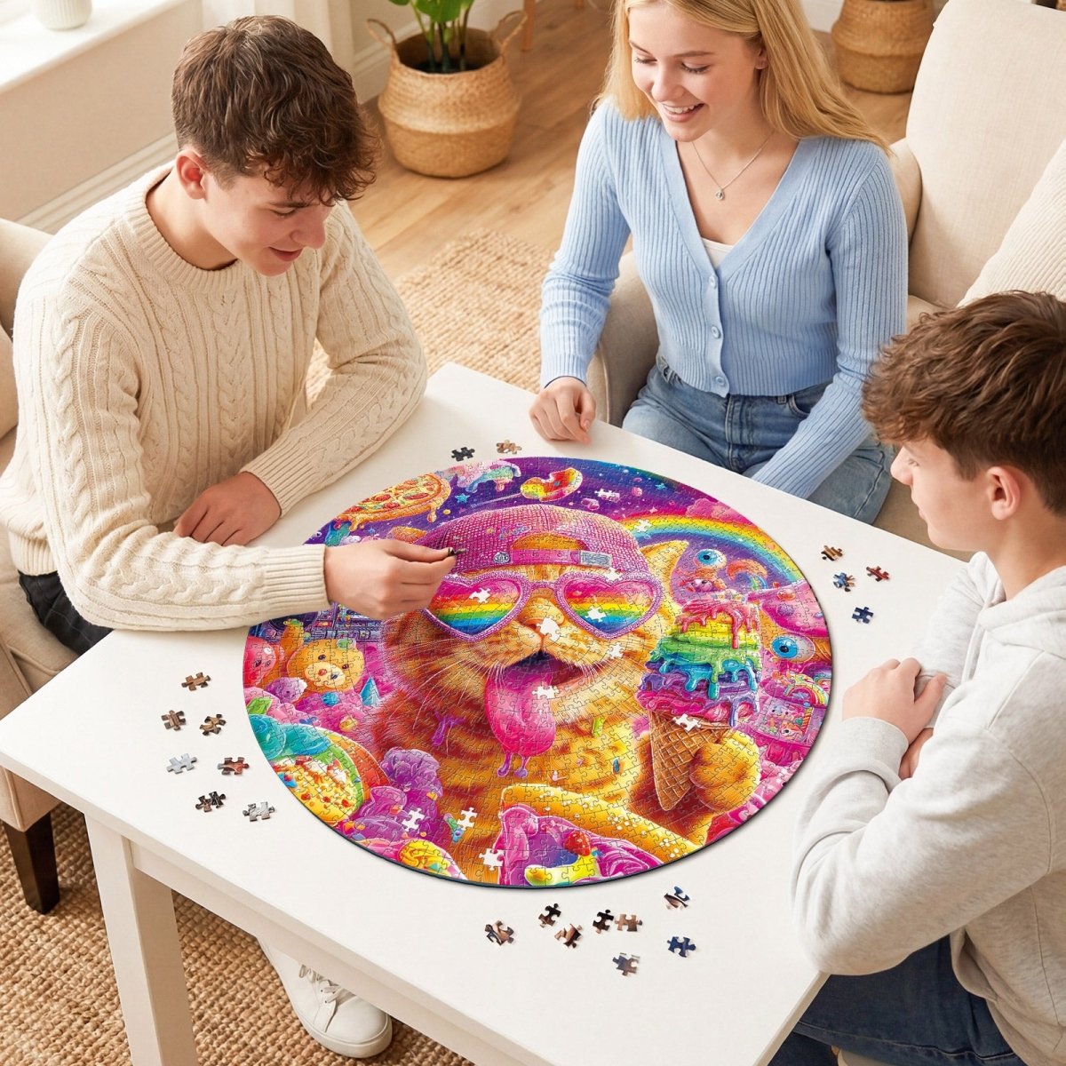 kaayee-cardboard-puzzle-candy-pop-cat-1000-teile-eco-katze image 8