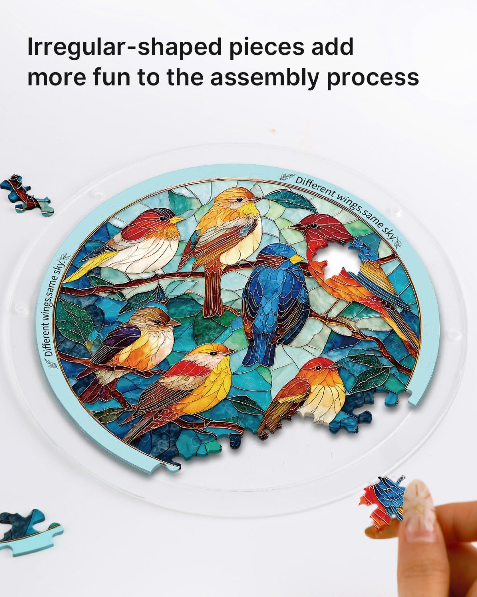 kaayee-suncatcher-puzzle-feather-haven-fensterbild-small-acryl image 2
