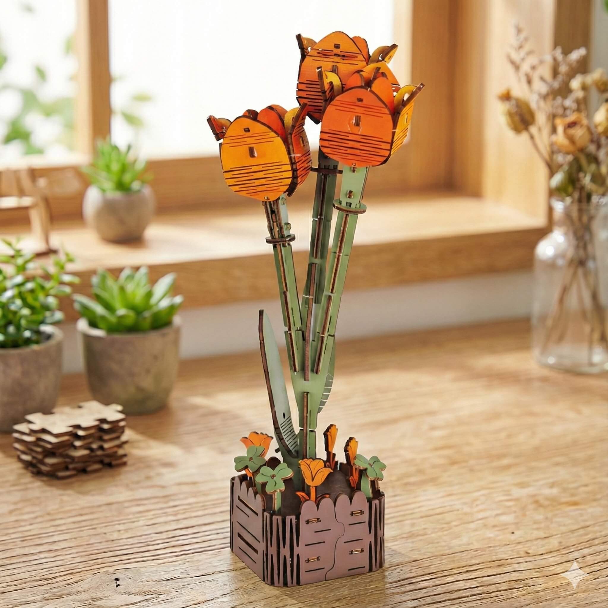 magicholz-holzblumen-zeitlose-blumen-holzblumen-rose-lilie image 8