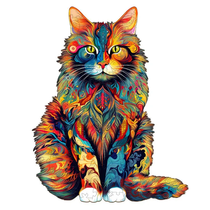 jigfoxy-maine-coon-cat-holzpuzzle-s-80-teile-katze image 1