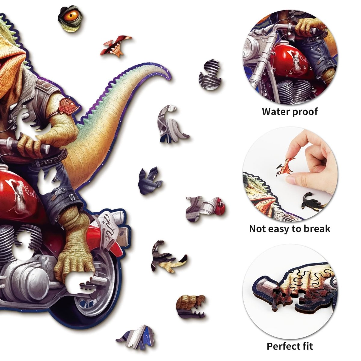 kaayee-wooden-puzzle-raptor-riders-holzpuzzle-medium image 2