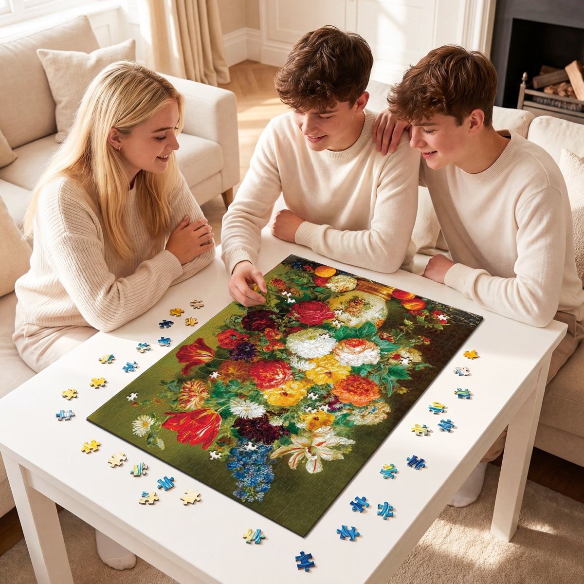 kaayee-cardboard-puzzle-floral-art-1000-teile-standard image 4