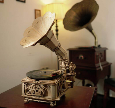 magicholz-mechanischer-bausatz-retro-grammophon-holzpuzzle-mit-kurbel image 8