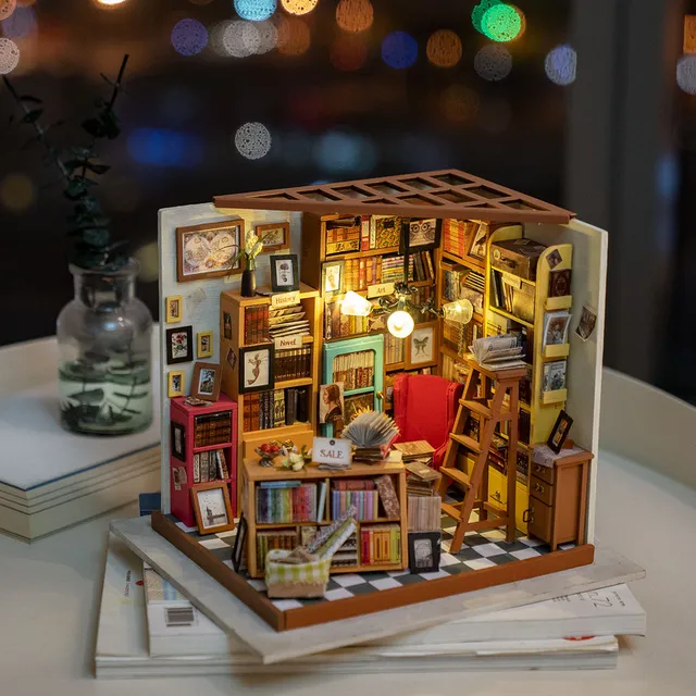 magicholz-miniaturhaus-sam-s-study-arbeitszimmer-bausatz-led image 1