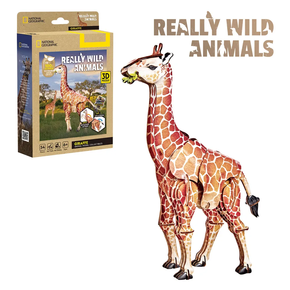 cubicfun-really-wild-animals-ds1190h-giraffe-3d-puzzle-tier image 1