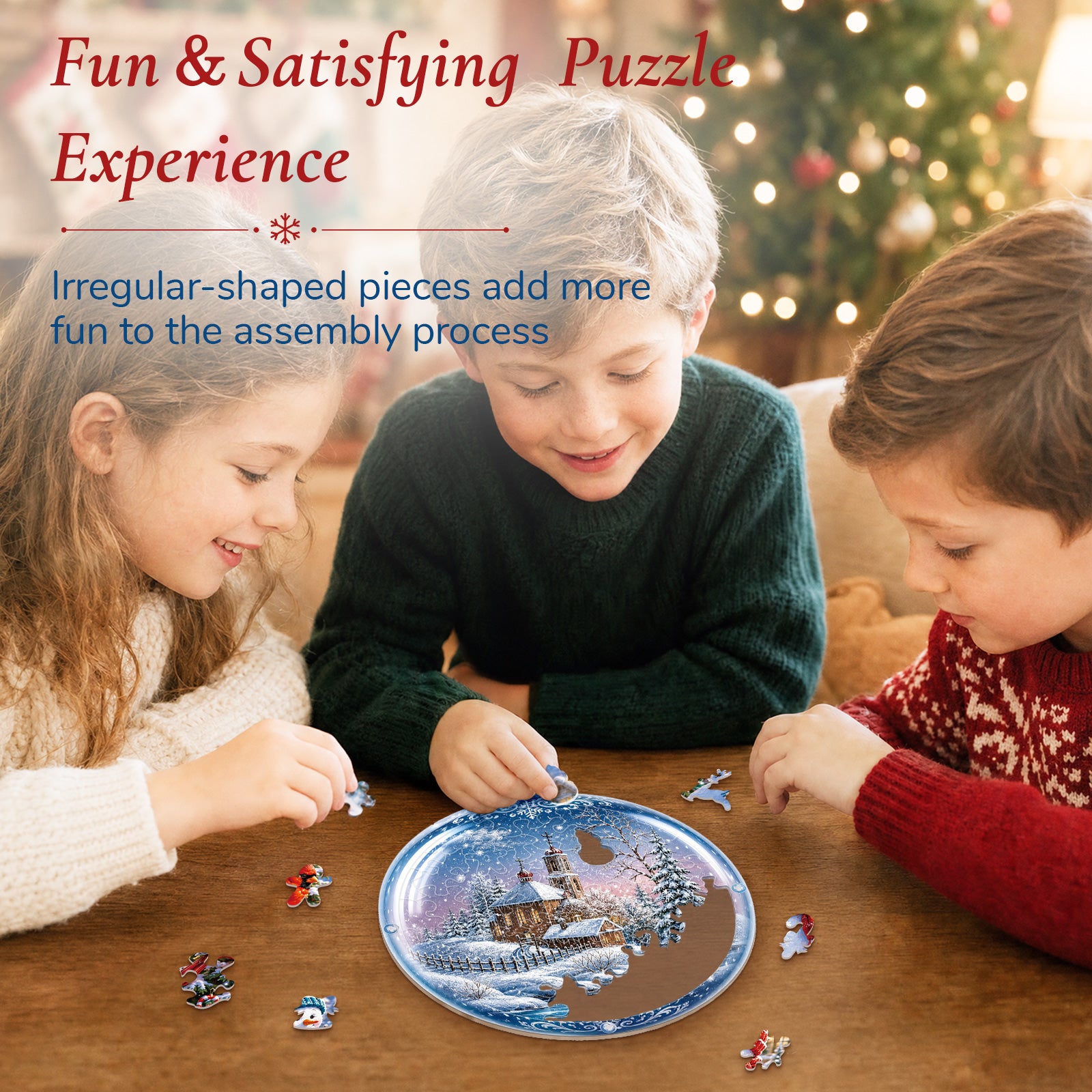 kaayee-suncatcher-puzzle-snowy-christmas-chapel-sonnenf-nger-15cm image 2