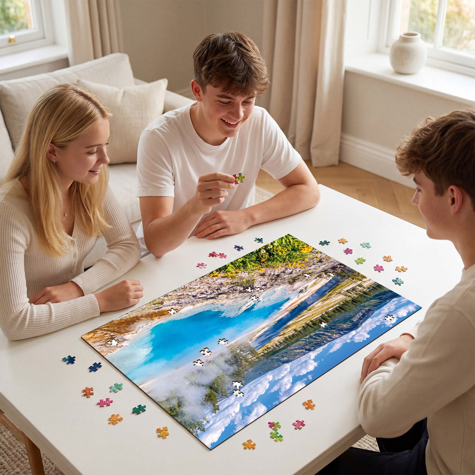 kaayee-cardboard-puzzle-yellowstone-wonders-1000-teile-eco-white-board image 4