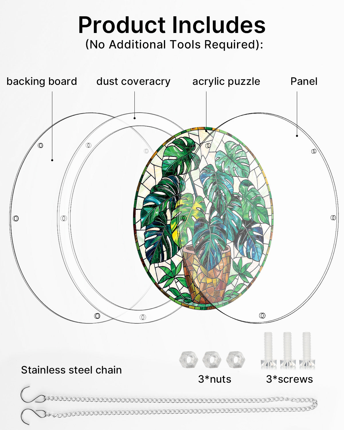 kaayee-suncatcher-puzzle-monstera-fensterbild-medium-acryl image 6