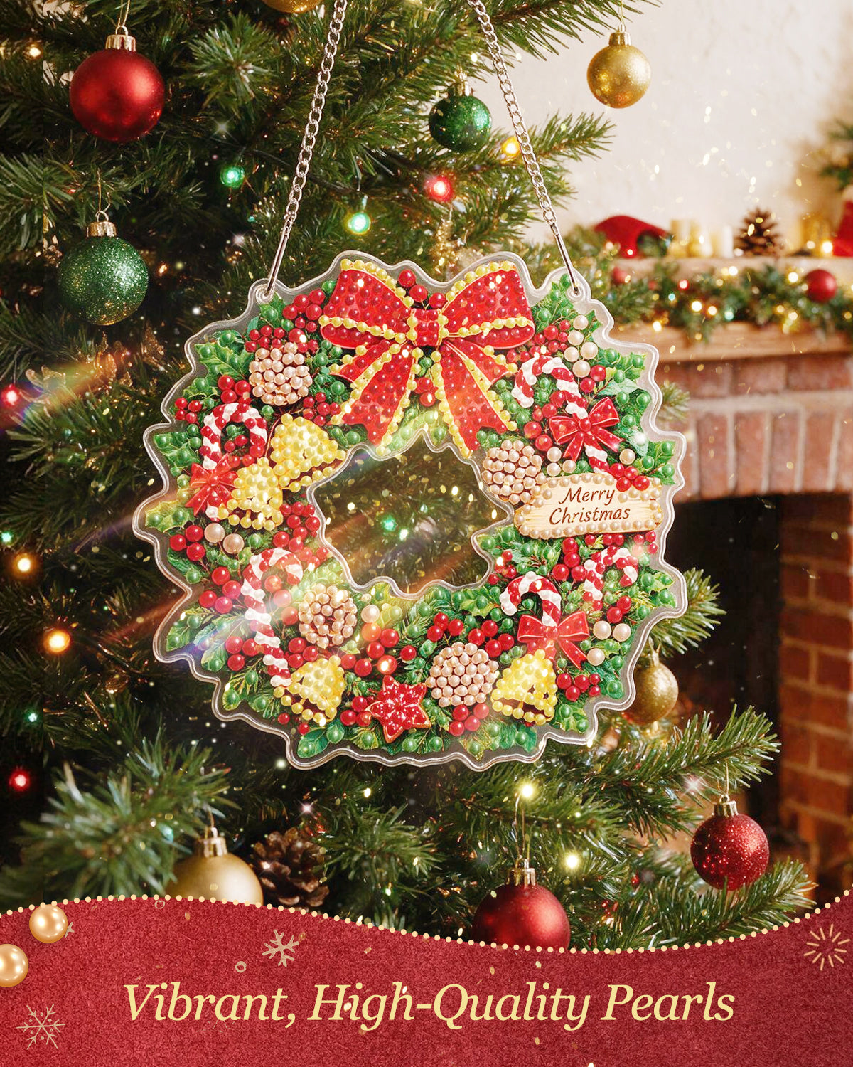 kaayee-suncatcher-christmas-wreath-fensterbild-20-cm image 2