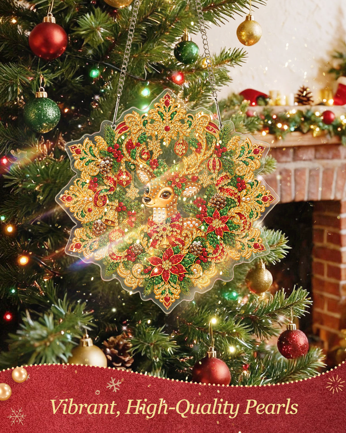 kaayee-suncatcher-puzzle-christmas-deer-fensterbild-20-cm image 2