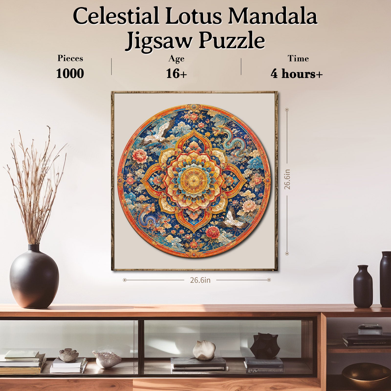 kaayee-cardboard-puzzle-celestial-lotus-1000-teile-standard image 6